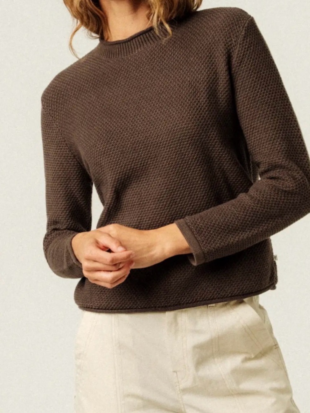 yardsale. Brown Knit Sweater Size Small NWT